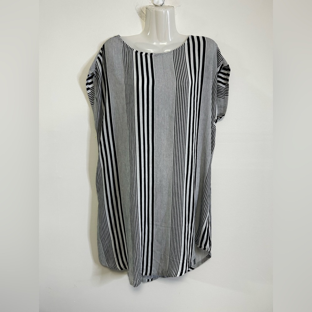 Shannon Passero Lori Button Back Black Stripe Dress